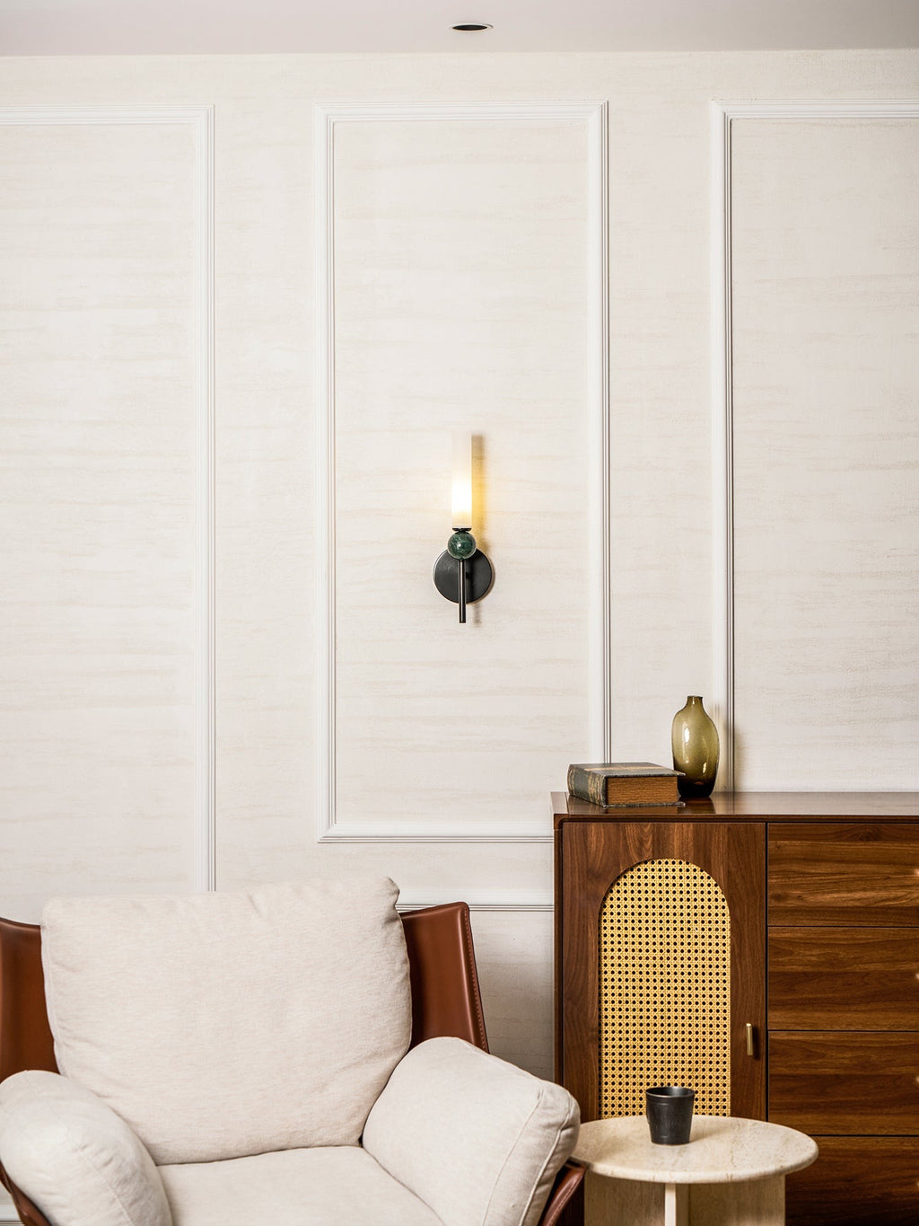 Vertessa Marble Accent Wall Lamp