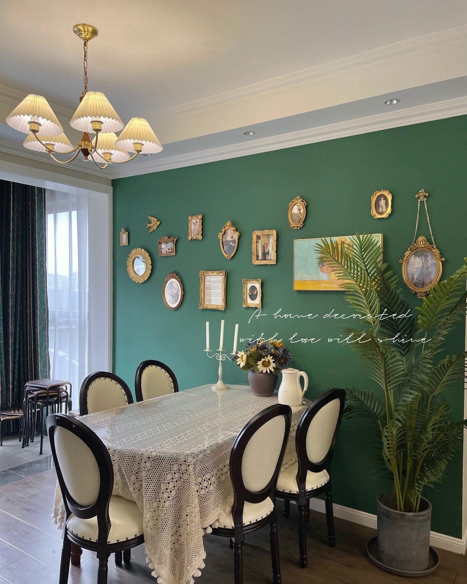 Walden Pleated Shade Brass Chandelier