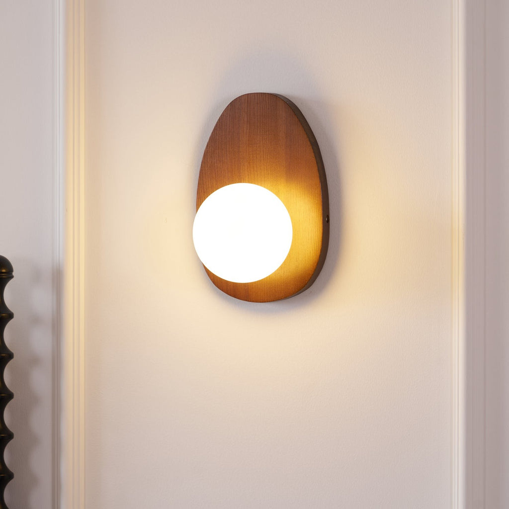 Walnora Globe Wall Lamp