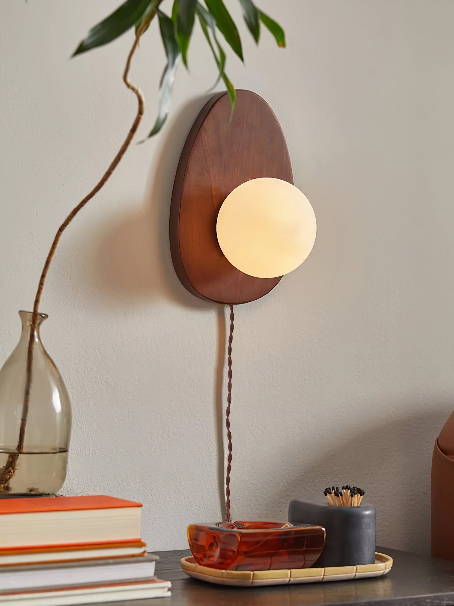 Walnora Globe Wall Lamp