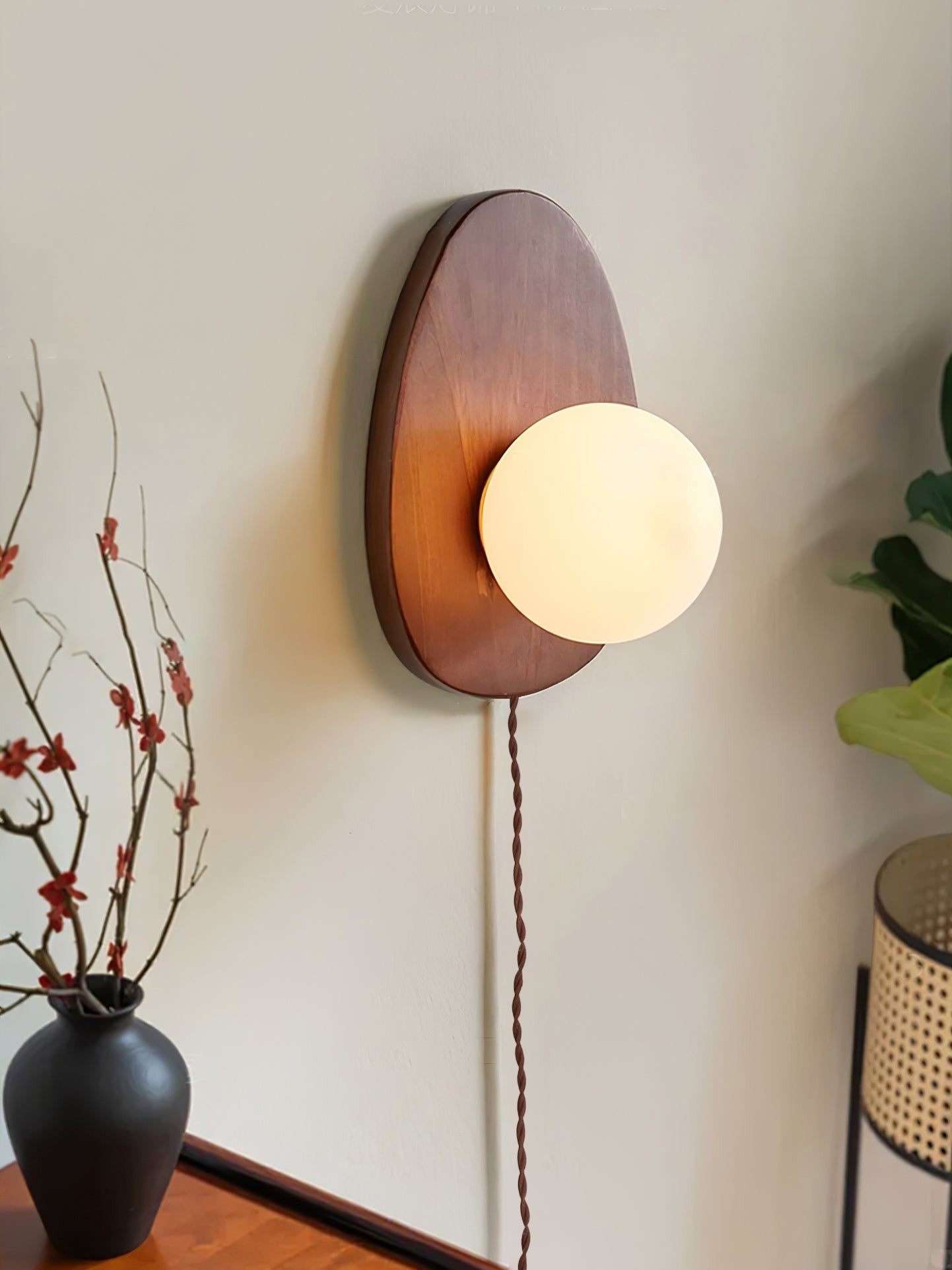 Walnora Globe Wall Lamp