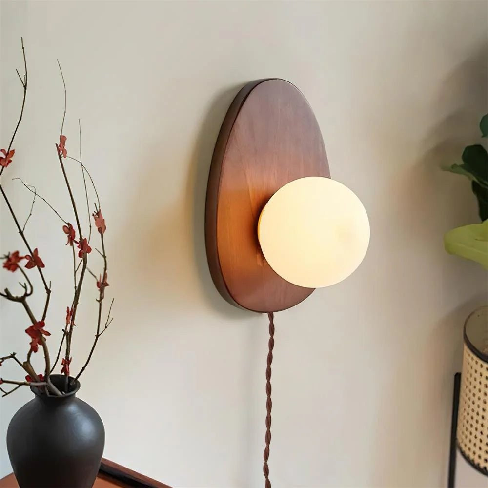Walnora Globe Wall Lamp