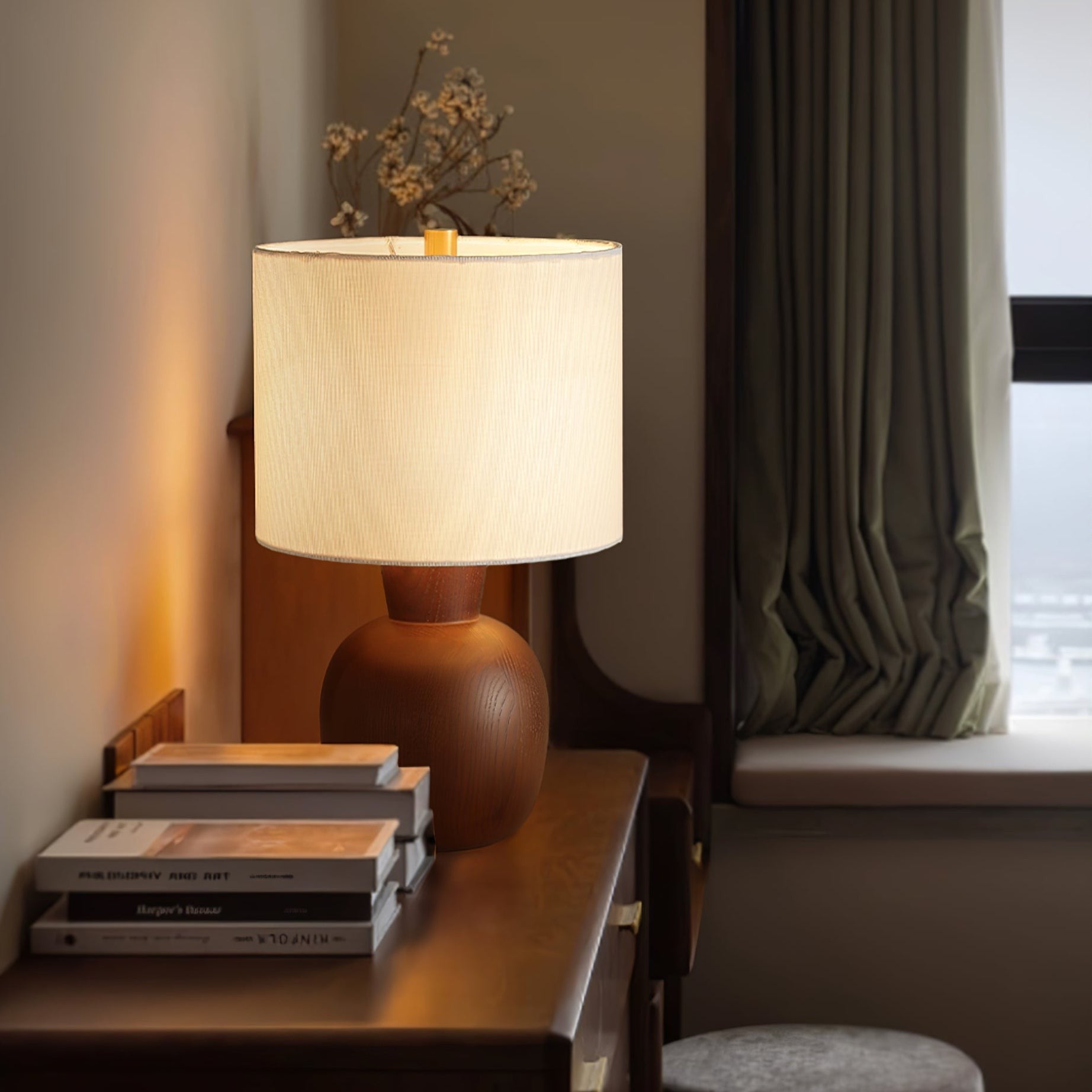 Warmwood Hearth Table Lamp