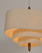 Wave Ladder Linen Pendant Light