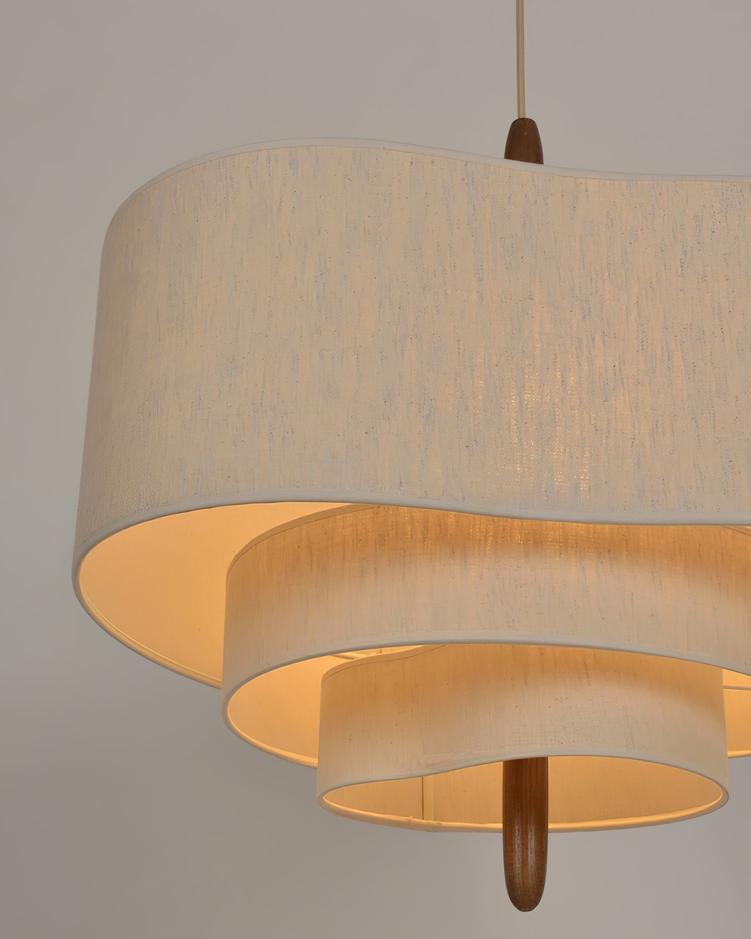 Wave Ladder Linen Pendant Light
