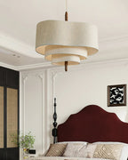 Wave Ladder Linen Pendant Light