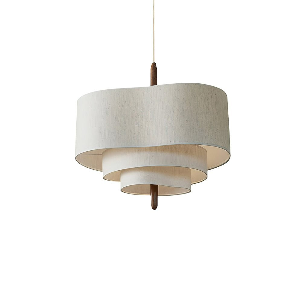 Wave Ladder Linen Pendant Light