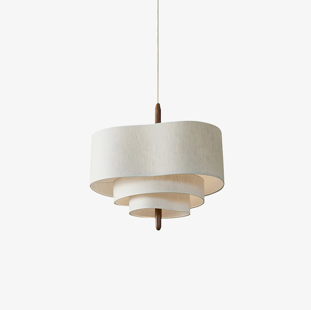 Wave Ladder Linen Pendant Light