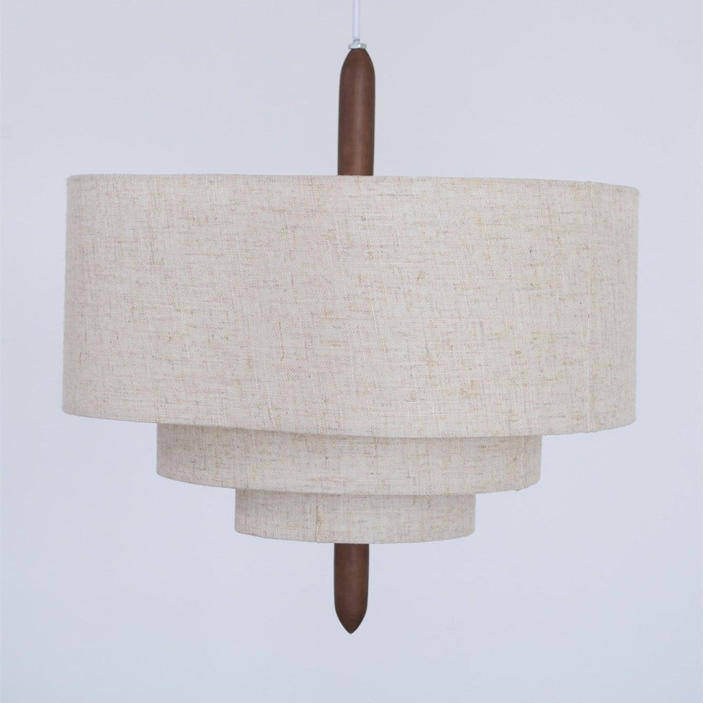 Wave Ladder Linen Pendant Light