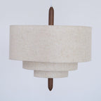 Wave Ladder Linen Pendant Light