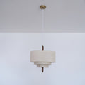 Wave Ladder Linen Pendant Light