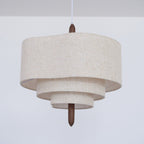 Wave Ladder Linen Pendant Light