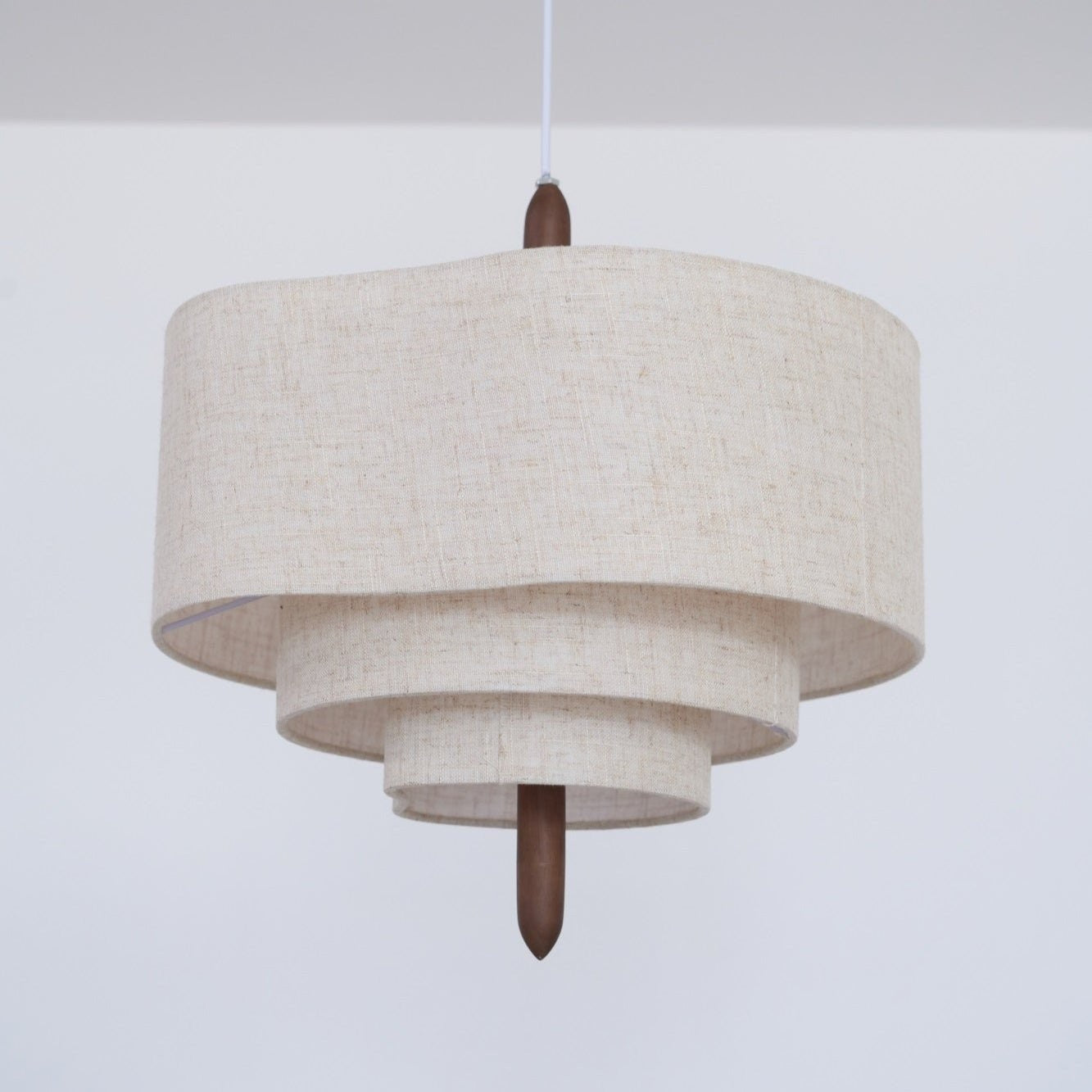Wave Ladder Linen Pendant Light