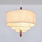 Wave Ladder Linen Pendant Light