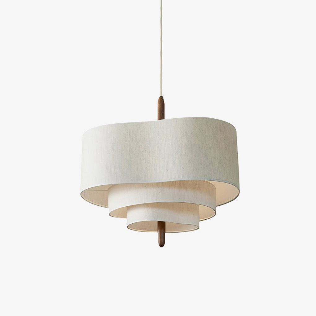Wave Ladder Linen Pendant Light