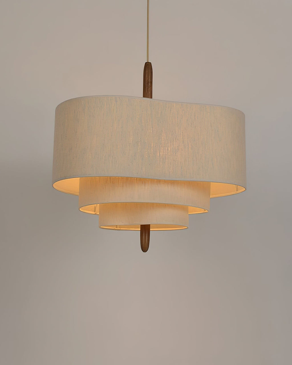 Wave Ladder Linen Pendant Light