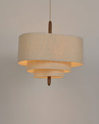 Wave Ladder Linen Pendant Light
