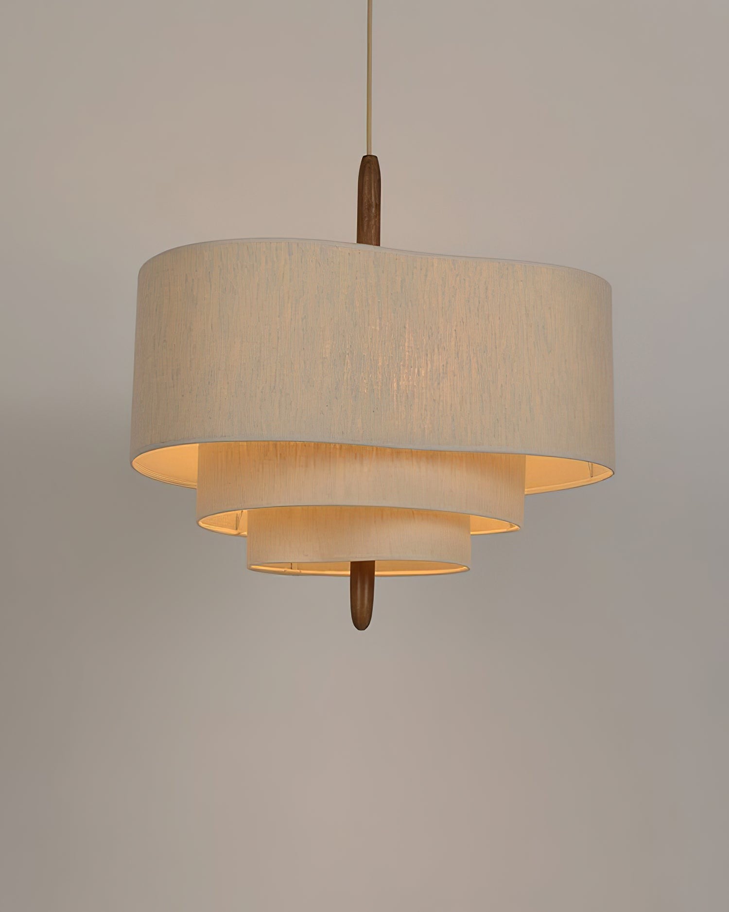 Wave Ladder Linen Pendant Light